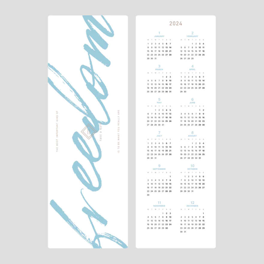 TAKE A NOTE 2024 Regular Planner A5 - Letterpress Bookmark