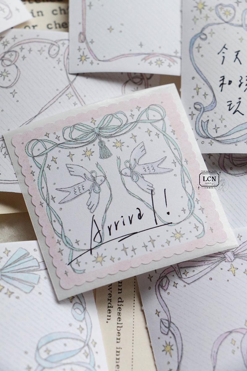 Lin Chia Ning Sticky Memo Tape - They Fly (5cm)