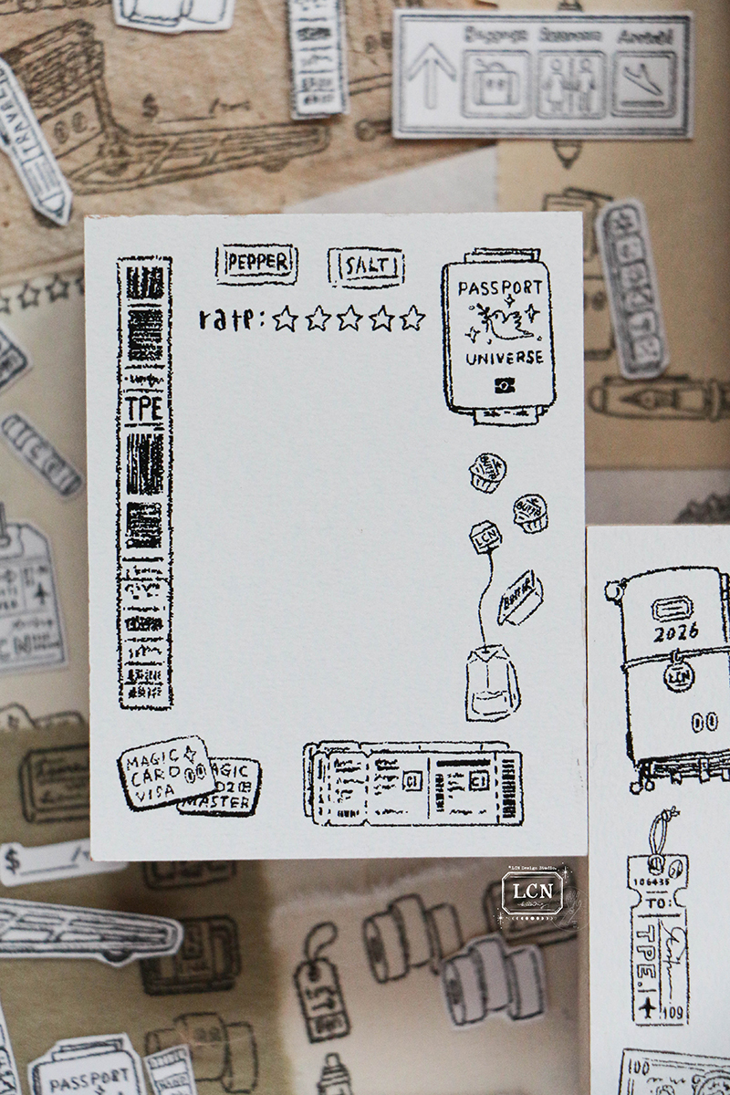 Lin Chia Ning Rubber Stamp - Travel 1
