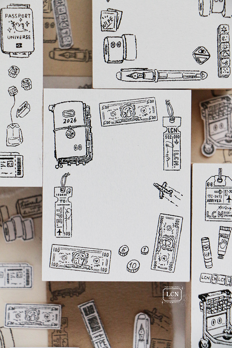 Lin Chia Ning Rubber Stamp - Travel 2