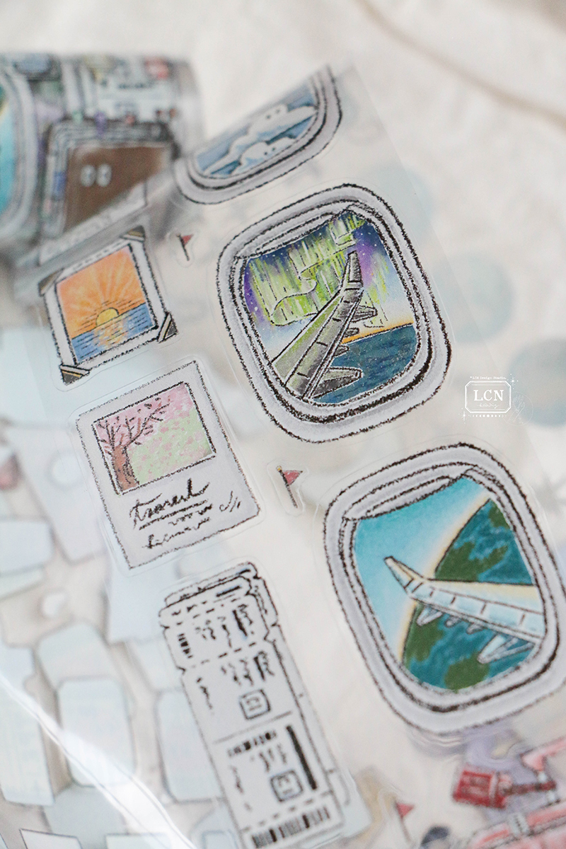 Lin Chia Ning Kiss-Cut PET Tape - Travel Essentials (6cm)