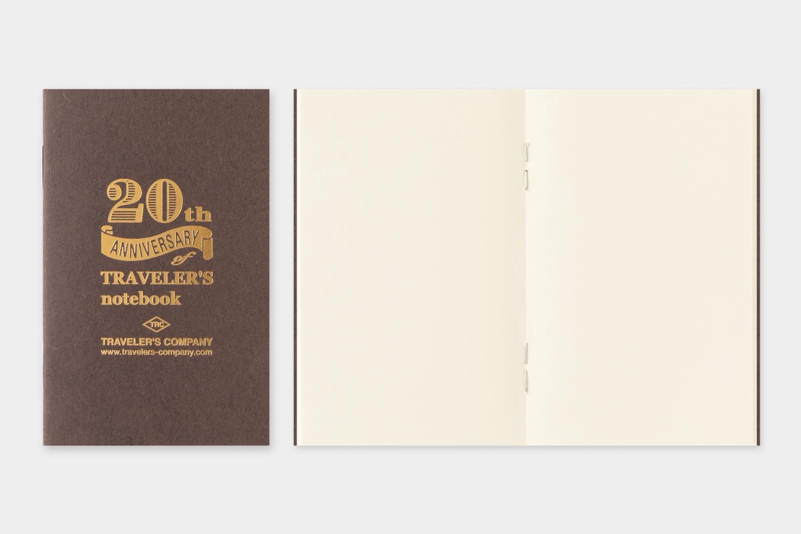 TRAVELER&rsquo;S notebook Card Size 20th Anniversary Set - MD Paper Cream Refill
