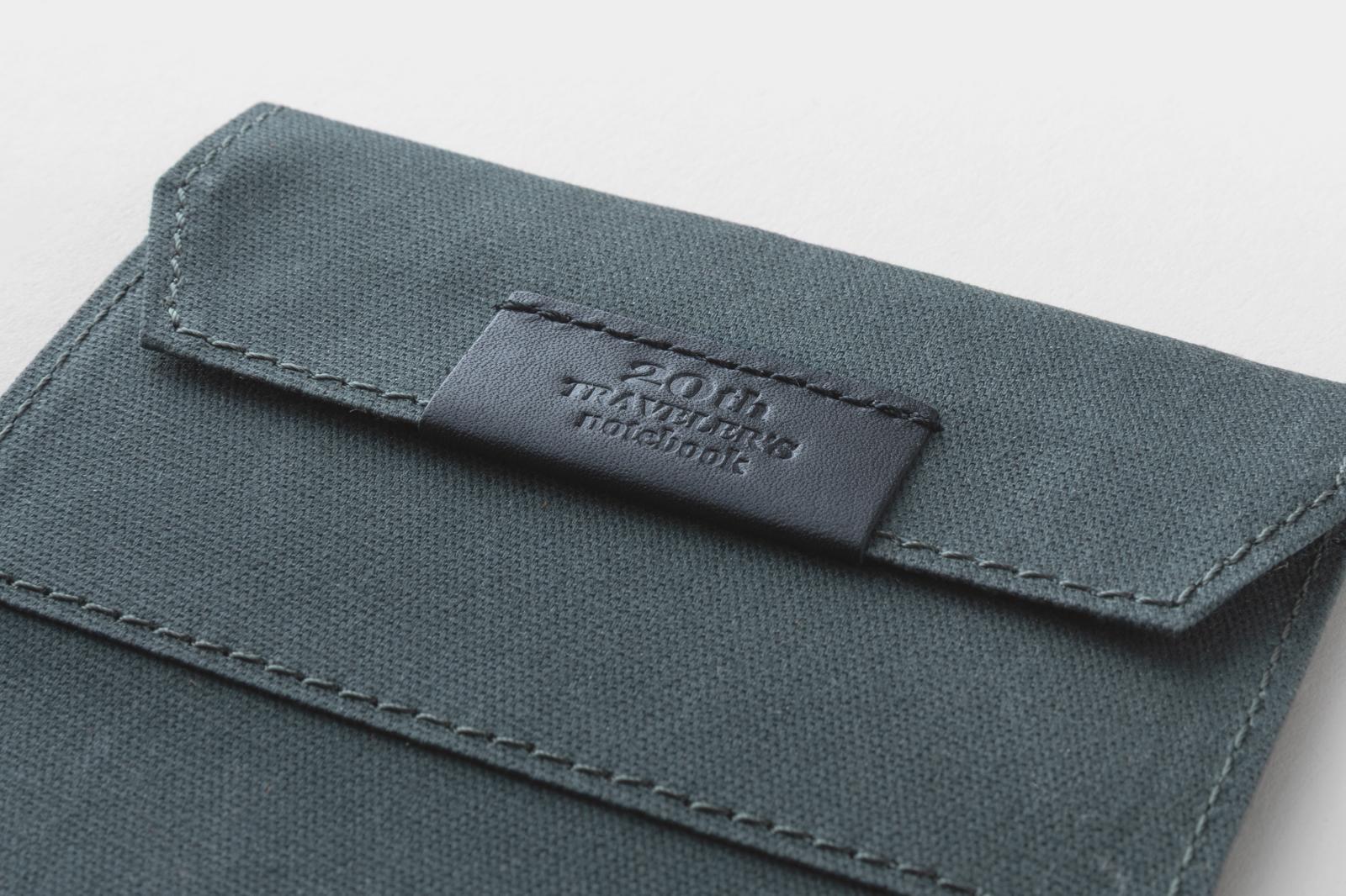 TRAVELER&rsquo;S notebook Card Size 20th Anniversary Set - Navy Cotton Zipper Case