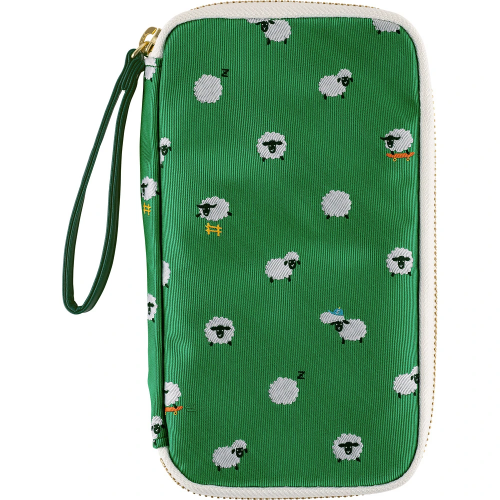Hobonichi Small Drawer Pouch - Bow & Tie: Sheep Sheep Sheep