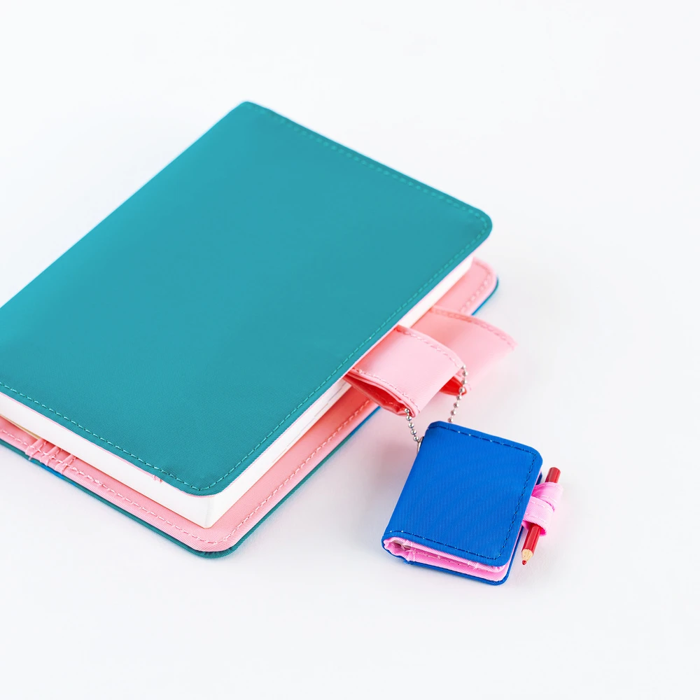 Hobonichi Techo Mini Keychain - Blue Pink