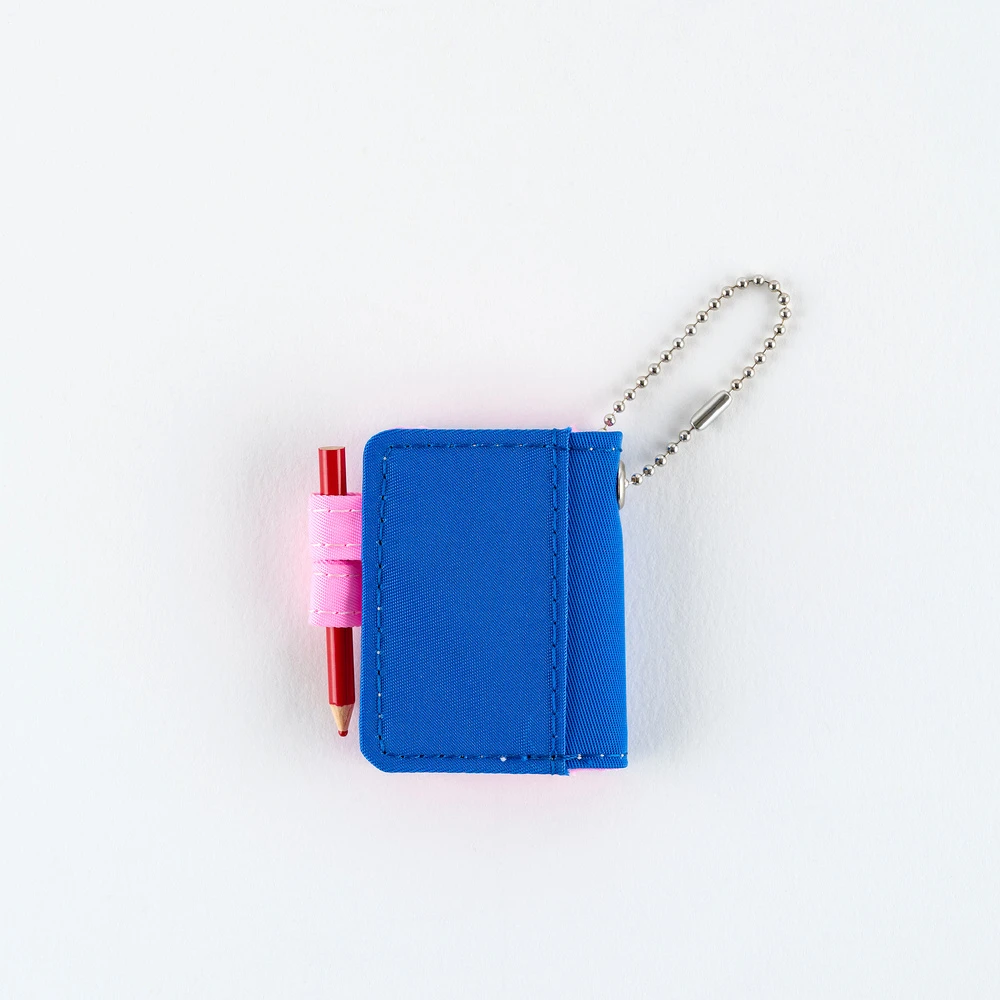 Hobonichi Techo Mini Keychain - Blue Pink