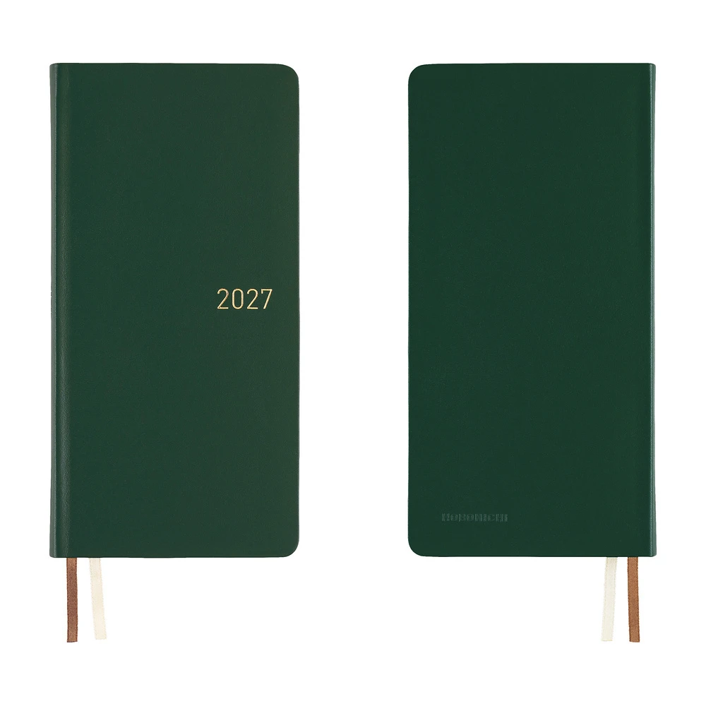 Hobonichi Techo 2027 Weeks - Leather: Forest Green