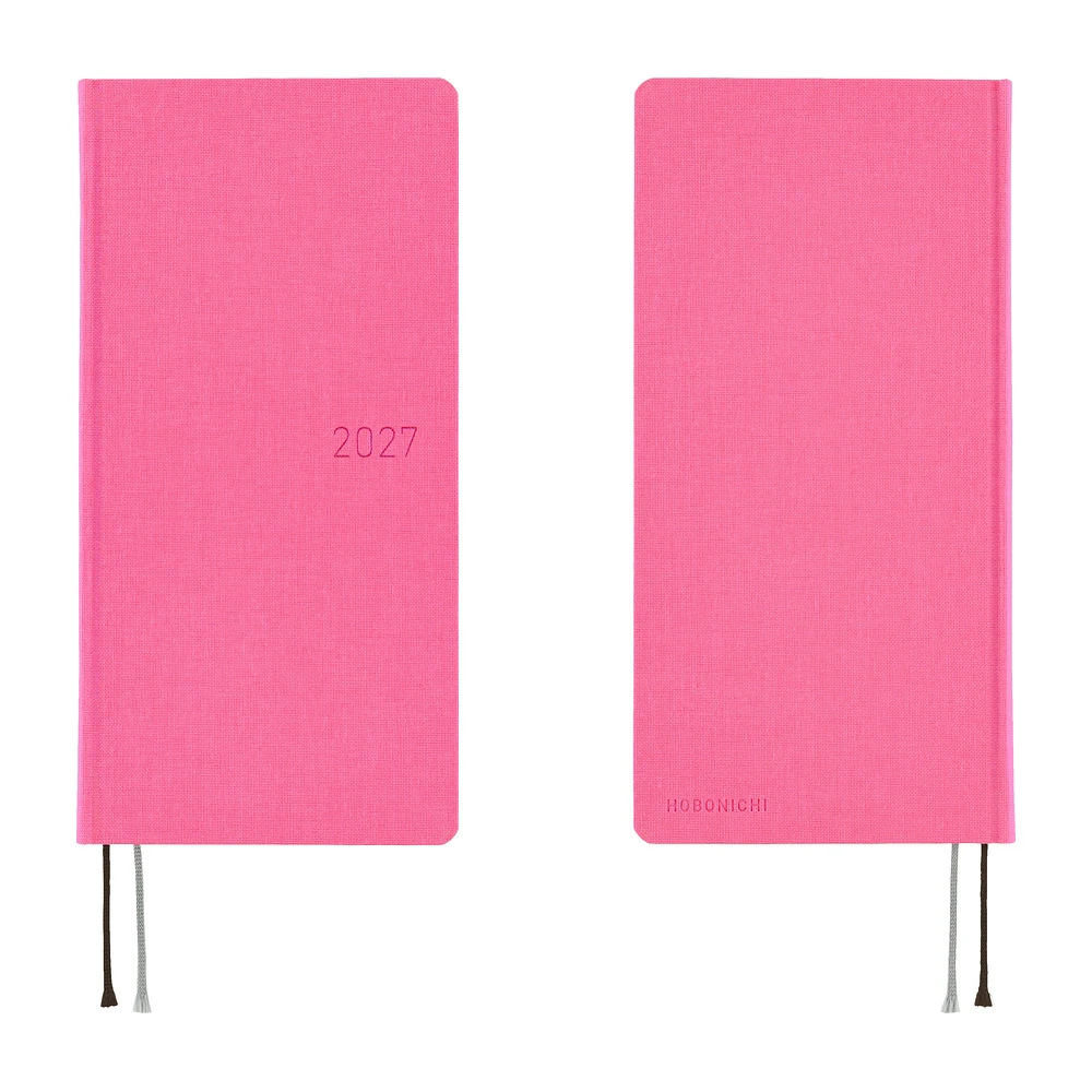 Hobonichi Techo 2027 Weeks Mega - Colors: Pink Sapphire