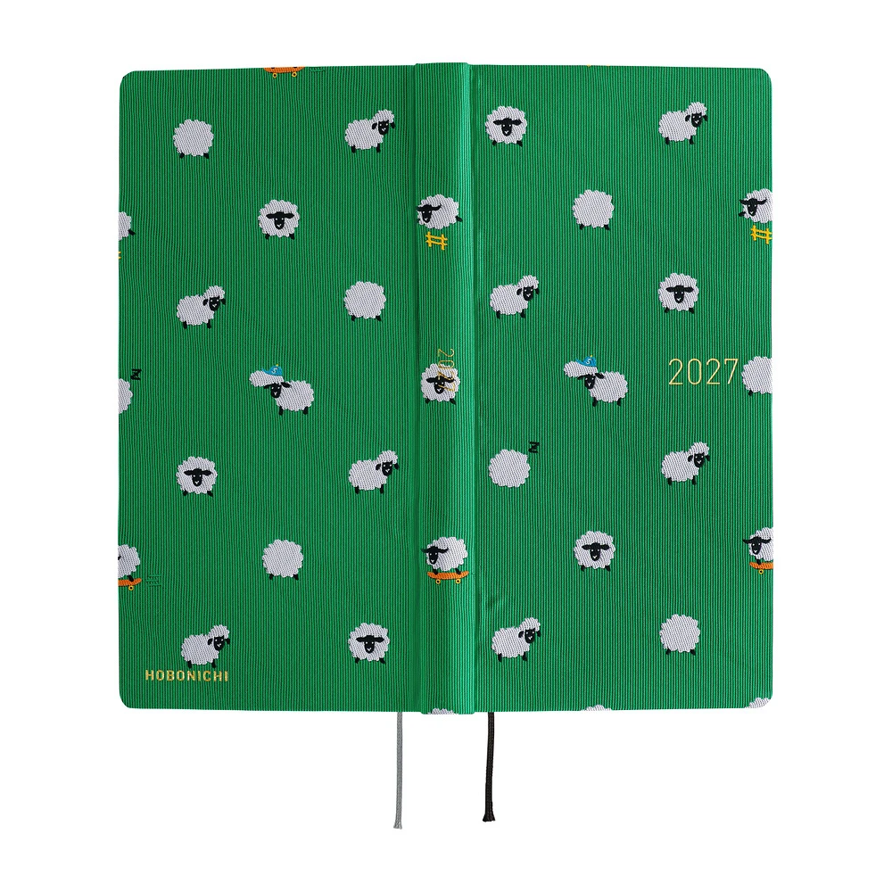Hobonichi Techo 2027 Weeks Mega - Bow & Tie: Sheep Sheep Sheep