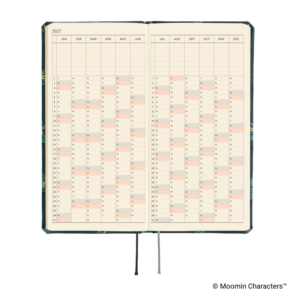 Hobonichi Techo 2027 Weeks - Moomin: A Day in the Life of Snufkin