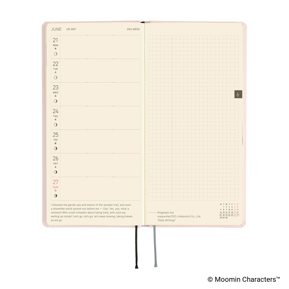 Hobonichi Techo 2027 Weeks - Moomin: At the Table