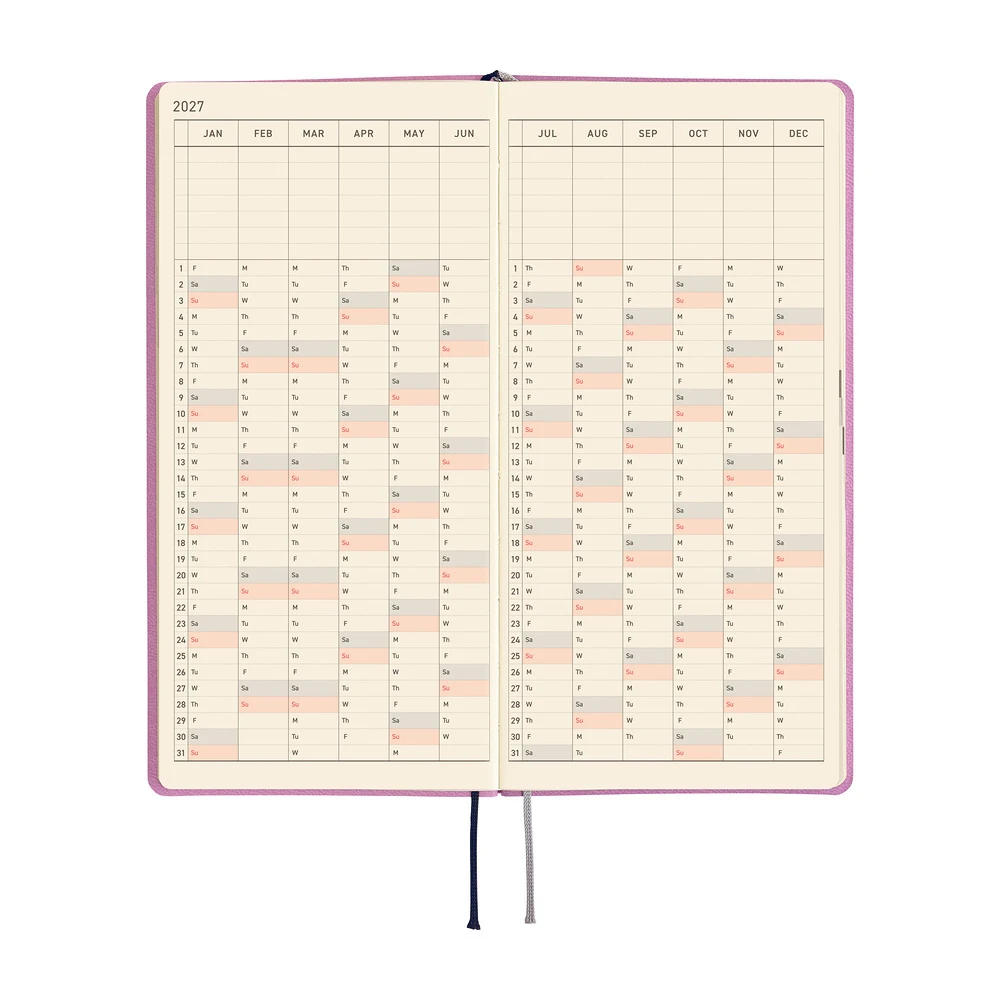 Hobonichi Techo 2027 Weeks - Smooth: Lavender Milk