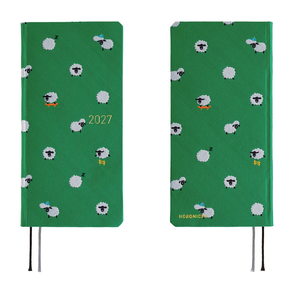 Hobonichi Techo 2027 Weeks - Bow & Tie: Sheep Sheep Sheep