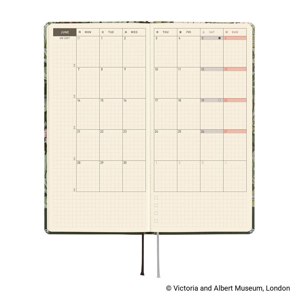 Hobonichi Techo 2027 Weeks - V&A Series: Leicester