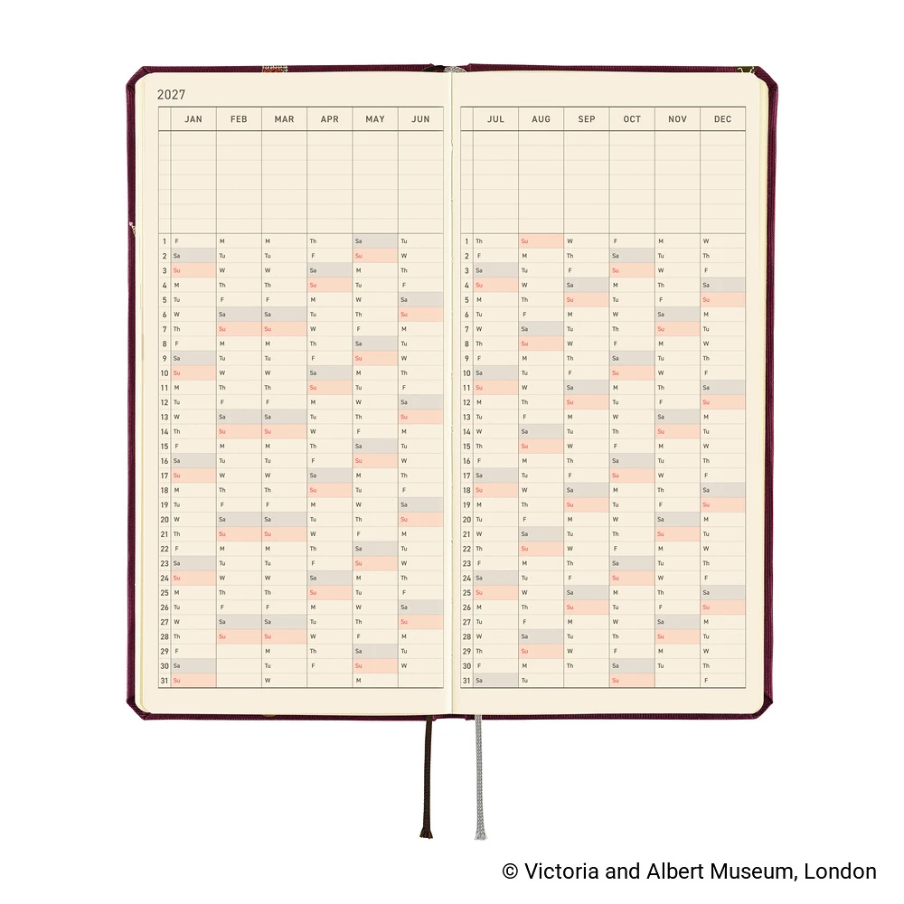 Hobonichi Techo 2027 Weeks - V&A Series: Welcome to the V&A