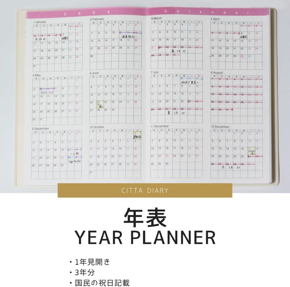 CITTA Diary 2023 Yearly Plan