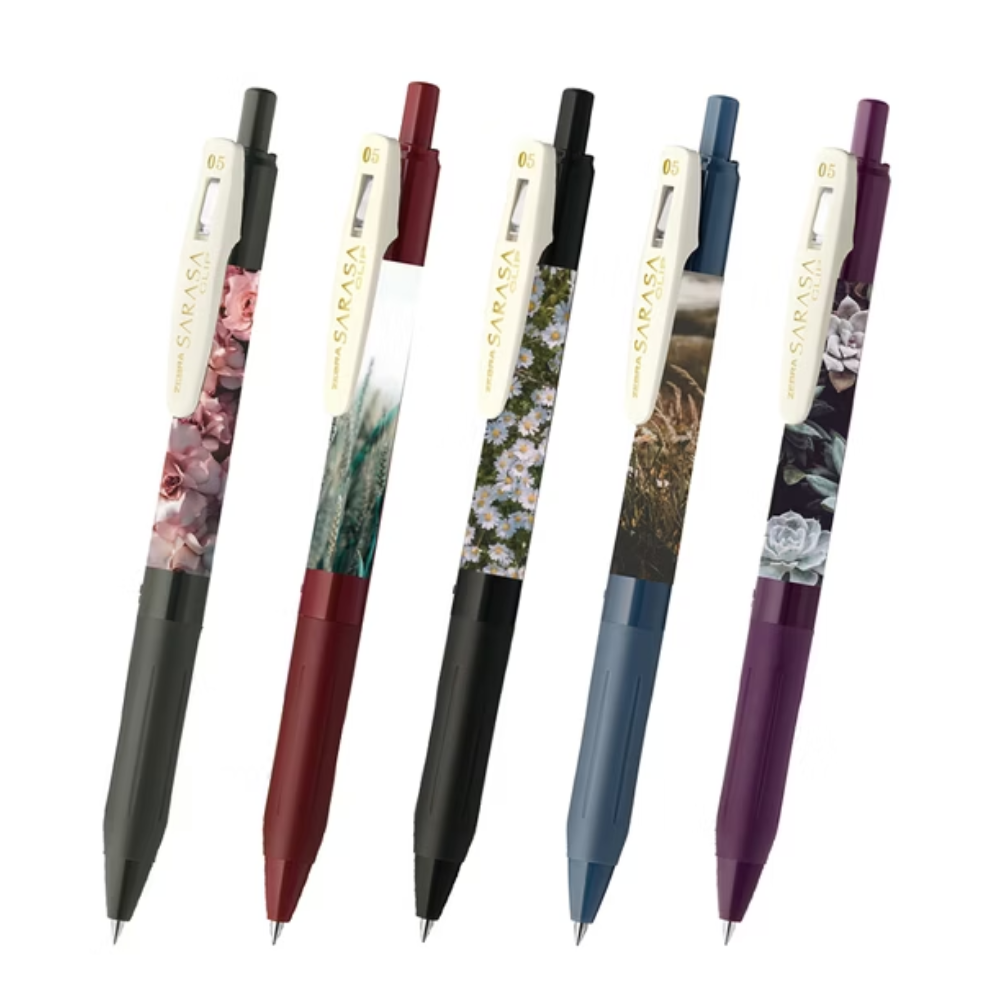 Zebra Sarasa Clip 0.5 Gel Pen Set - A Calming Moment Limited Edition (5 Colours)
