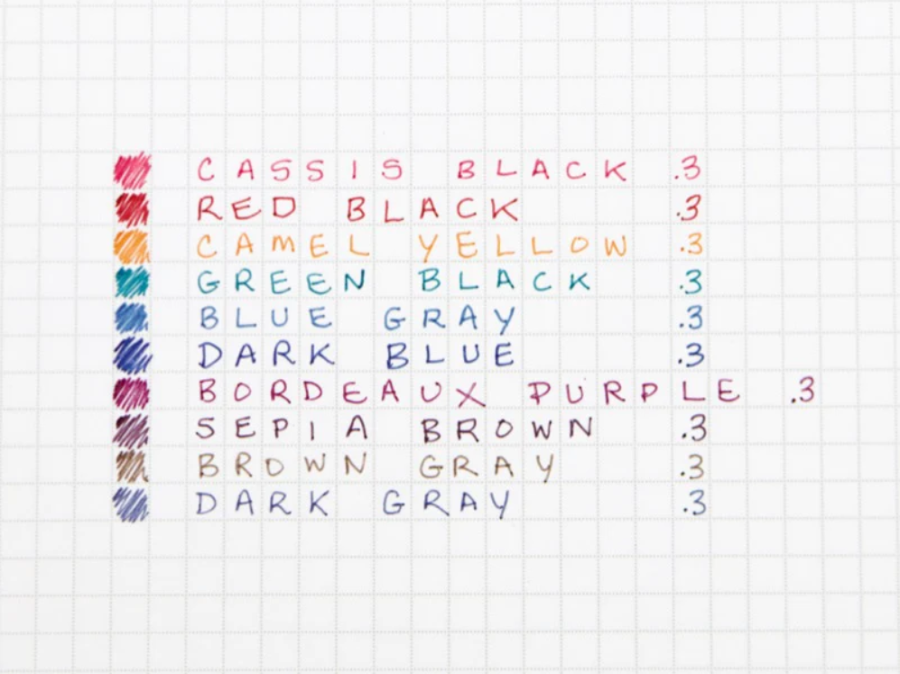 Zebra Sarasa NANO Gel Pen 0.3 - Vintage Colour Set