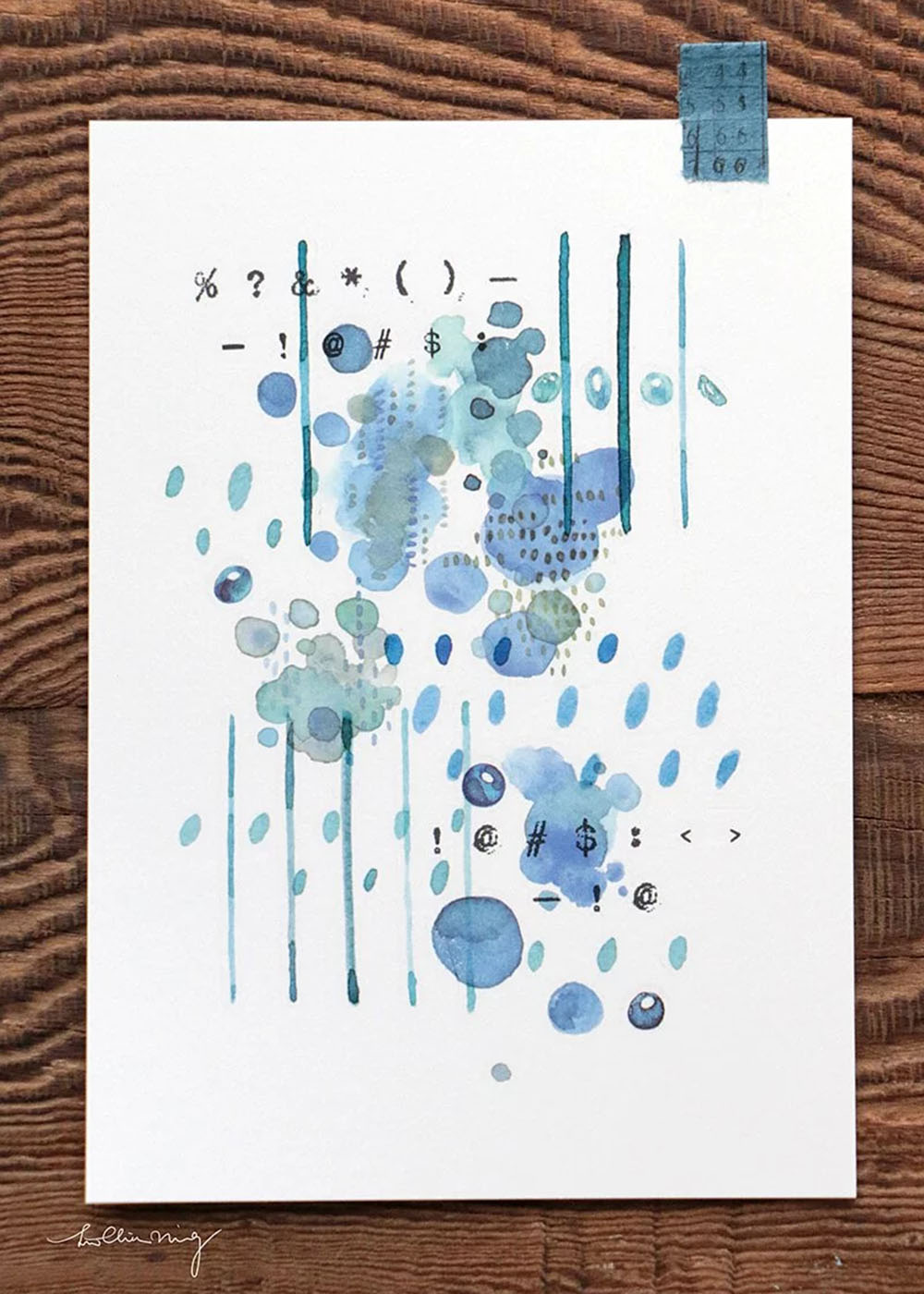 LCN Print-On Sticker Set - Letters & Numbers