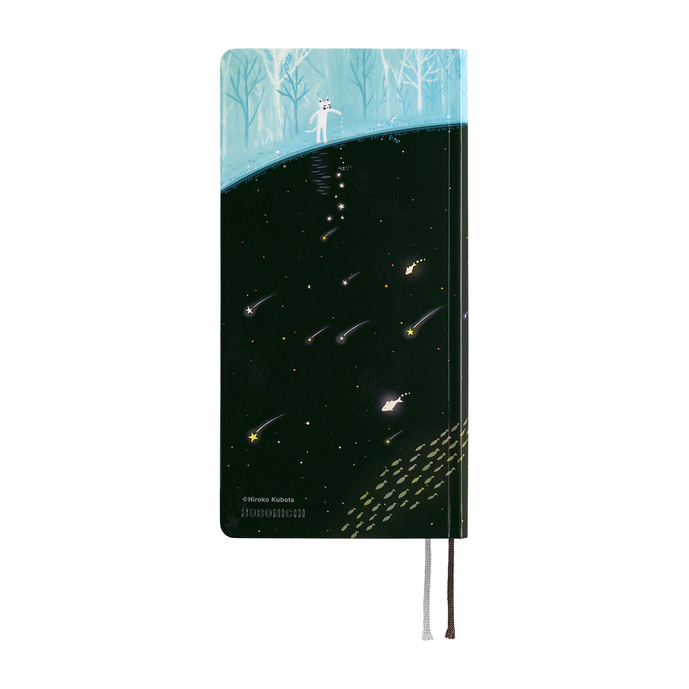 Hobonichi Techo 2027 Weeks - Hiroko Kubota: Meteor Shower in the Light Blue Forest