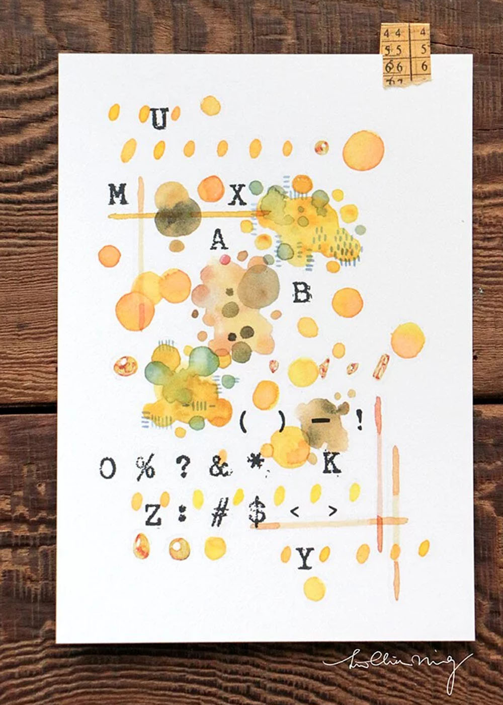 LCN Print-On Sticker Set - Letters & Numbers