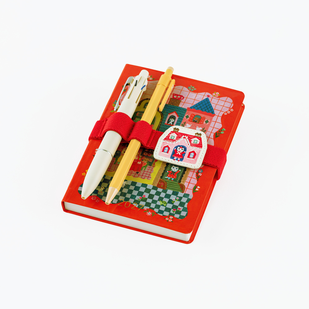Hobonichi Book Band with Charm - Yumi Kitagishi: White Cat