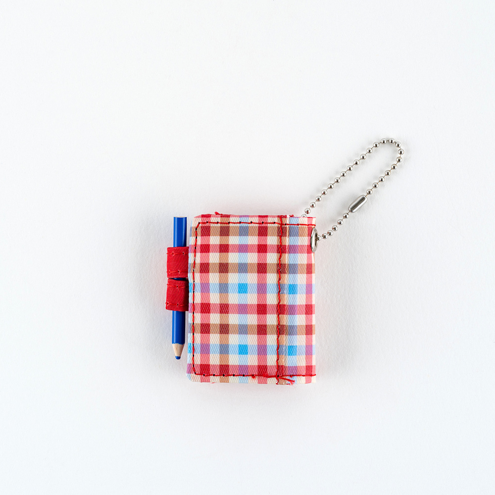 Hobonichi Techo Mini Keychain - Bright Plaid
