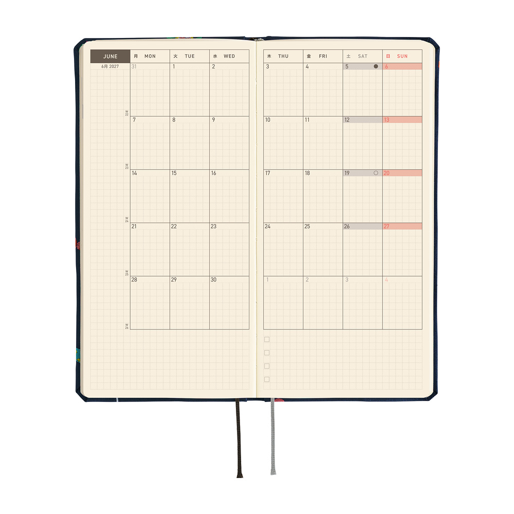 Hobonichi Techo 2027 Weeks - Bow & Tie: Candy Dream