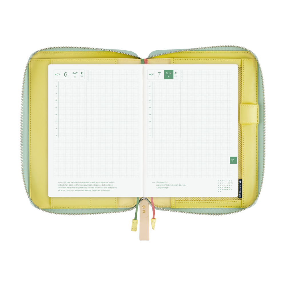 Hobonichi Techo A5 Cousin Cover - mina perhonen: glass flower (Pink Mix)