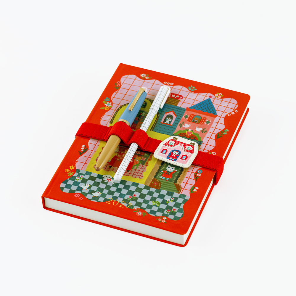 Hobonichi Book Band with Charm - Yumi Kitagishi: White Cat