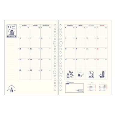 Eric x Kleid 2026 Loose Leaf Diary - A5 Cream