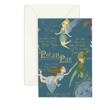 Greeting Card / Valentine's Day Card, Disney's Peter Pan, Vintage