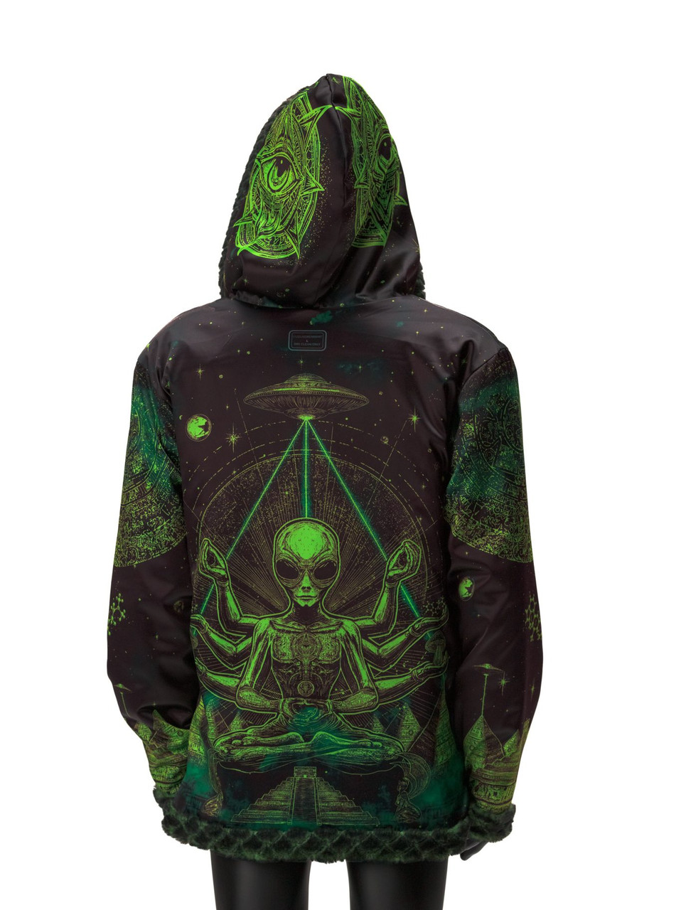 Alien Aura Reversible Faux Fur Jacket