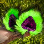 Disco Dino Faux Fur Cat Ears