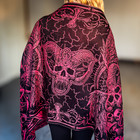 Solid Nightmares Pashmina — Red & Black