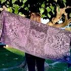 Solid Nightmares Pashmina — Purple & Black