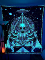 Alien Aura Large UV Reactive Tapestry