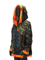 Wildcat Mandala Reversible Faux Fur Jacket