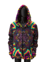 Kaleidodope Reversible Faux Fur Jacket