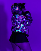 Kaleidodope Reversible Faux Fur Jacket