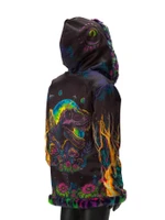 Jurassic  Reversible Faux Fur Jacket