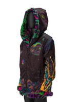 Jurassic  Reversible Faux Fur Jacket