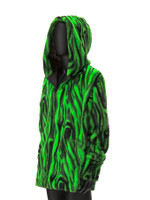 Jurassic  Reversible Faux Fur Jacket