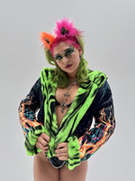 Jurassic  Reversible Faux Fur Jacket