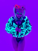 Jurassic  Reversible Faux Fur Jacket