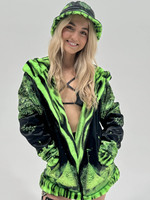 Alien Aura  Reversible Faux Fur Jacket