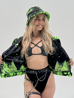 Alien Aura  Reversible Faux Fur Jacket