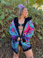 Zodiac Dreams ♒️ Aquarius Reversible Faux Fur Jacket
