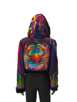 Zodiac Dreams ♋️ Cancer Reversible Faux Fur Jacket