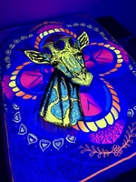 Hamsa ╳ Mushroom Giraffe Double Sided Blanket